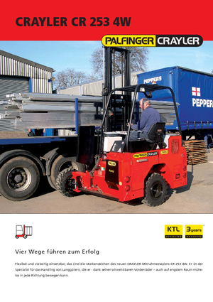 Diesel Truck Mounted Forklifts Palfinger CR 253 4W