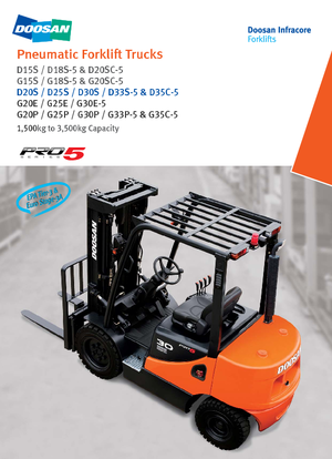 Diesel Forklifts Doosan D 35 C 5