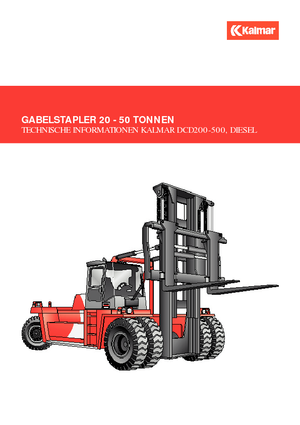 Ön forkliftler dizel Kalmar DCD280-12LB