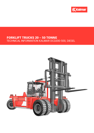 Ön forkliftler dizel Kalmar DCD420-12