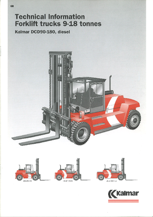 Ön forkliftler dizel Kalmar DCD160-6