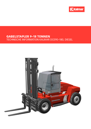 Ön forkliftler dizel Kalmar DCE 160-12