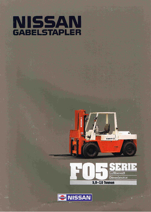 Ön forkliftler dizel Nissan DF 05 A 60 U
