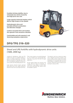 Ön forkliftler dizel Jungheinrich DFG 320