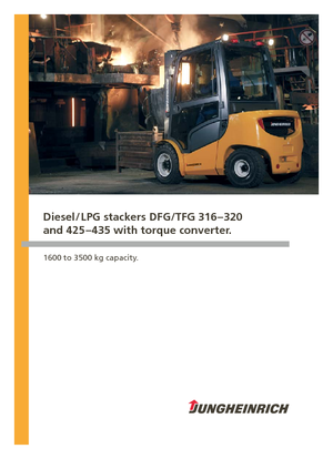 Ön forkliftler dizel Jungheinrich DFG 320s