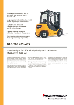 Diesel Forklifts Jungheinrich DFG 425