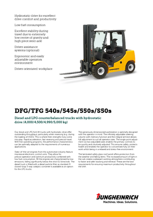 Diesel Forklifts Jungheinrich DFG 540s