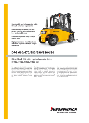 Diesel Forklifts Jungheinrich DFG S80