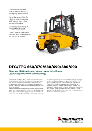 Diesel Forklifts Jungheinrich DFG 690