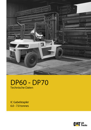 Ön forkliftler dizel Caterpillar DP70