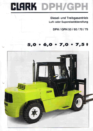 Diesel Forklifts Clark DPH 75