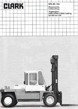 Diesel Forklifts Clark DPL 120