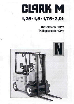 Ön forkliftler dizel Clark DPM 12 N