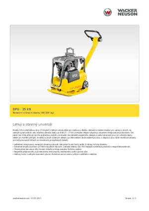 Reversible Vibratory Plate Compactors Wacker DPU 2540 H
