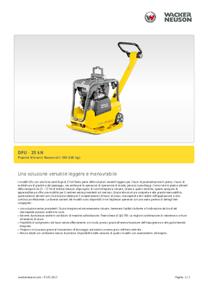 Reversible Vibratory Plate Compactors Wacker DPU 2540 H