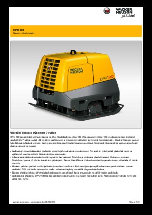 Reversible Vibratory Plate Compactors Wacker Neuson DPU 130 r