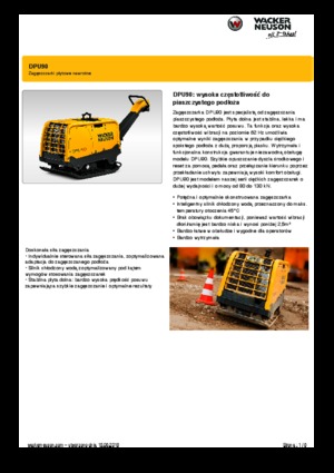 Reversible Vibratory Plate Compactors Wacker Neuson DPU90 Lem 770