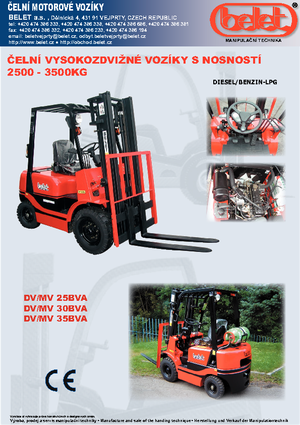 Ön forkliftler dizel Belet DV 25 BVB