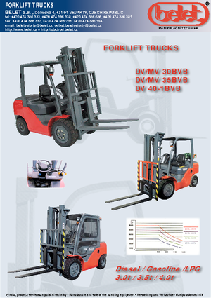 Diesel Forklifts Belet DV 30 BVB