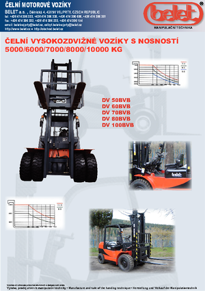 Ön forkliftler dizel Belet DV 60 BVB
