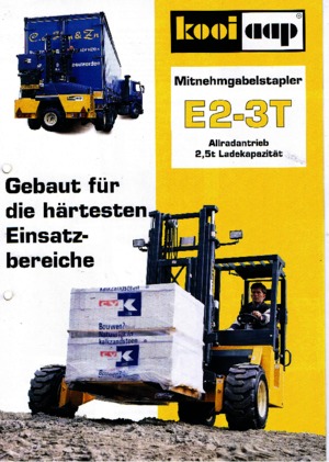 Diesel Truck Mounted Forklifts Kooi-Aap E 2-3 T