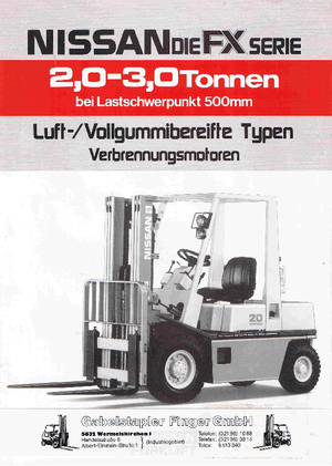 Diesel Forklifts Nissan EH 02 F 20 U