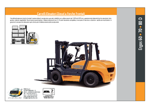 Ön forkliftler dizel OMG Ergos 70 D