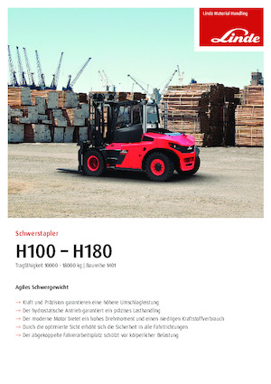 Dizel Patlamaya Dayanıklı Forkliftler Linde H100/1200