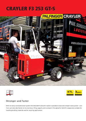 Diesel Truck Mounted Forklifts Palfinger F3 253 GT-S