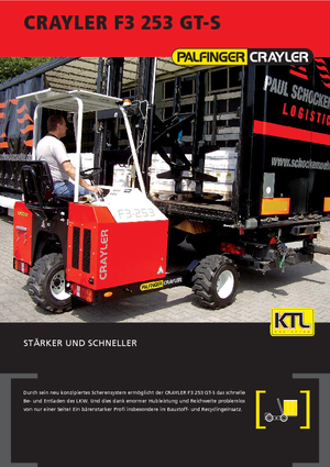 Dizel kamyon monteli forkliftler Palfinger F3 253 GT-S