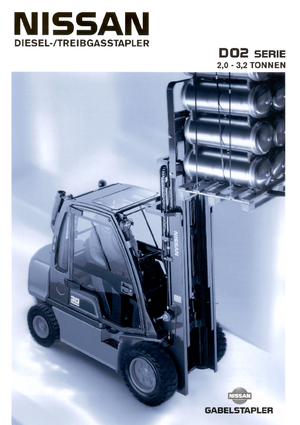 Diesel Forklifts Nissan FD 02 A 25 Q