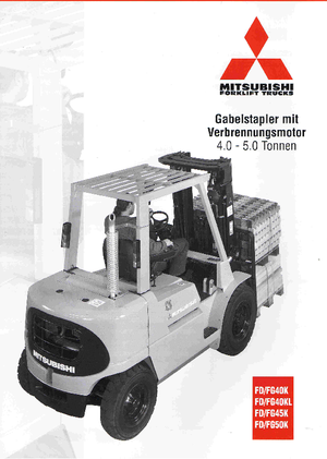 Diesel Forklifts Mitsubishi FD 50 K