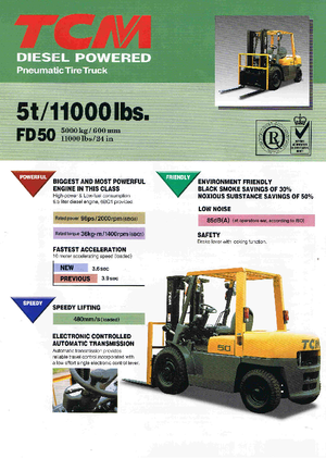 Diesel Forklifts TCM FD 50 T 8