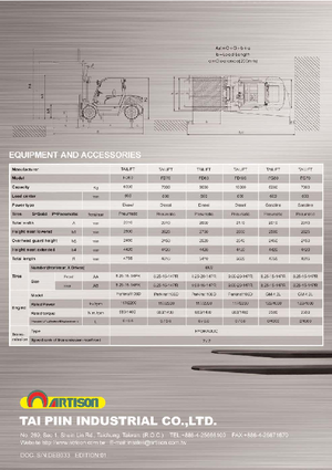 Diesel Forklifts Artison FD 60