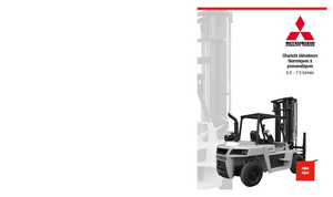 Ön forkliftler dizel Mitsubishi FD 60