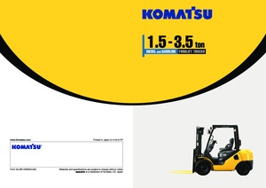 Ön forkliftler dizel Komatsu FD 30 T 14