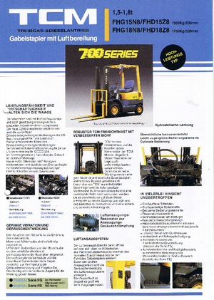 Diesel Forklifts TCM FHD 15 Z 8 T