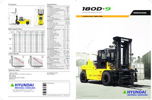 Ön forkliftler dizel Hyundai 180D-9