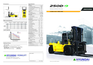 Ön forkliftler dizel Hyundai 250D-9