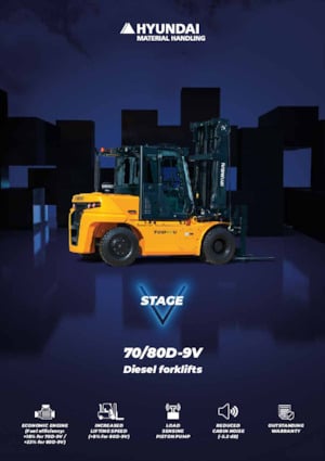 Ön forkliftler dizel Hyundai 70D-9V