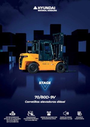 Ön forkliftler dizel Hyundai 70D-9V