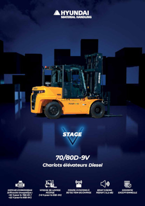 Ön forkliftler dizel Hyundai 70D-9V