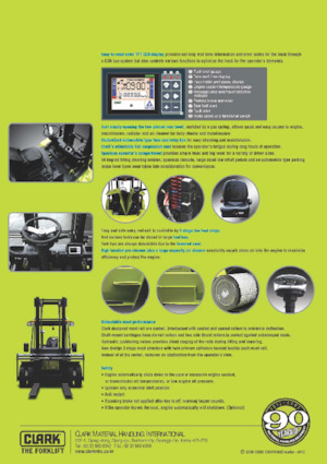 Ön forkliftler dizel Clark C 80 D 900