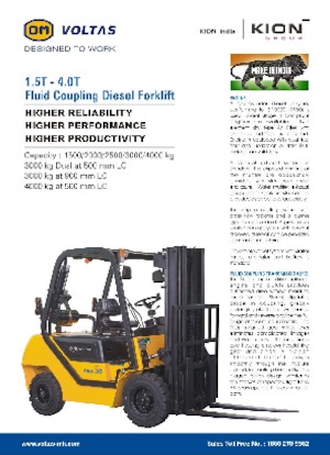 Ön forkliftler dizel OM DVX 15 FC