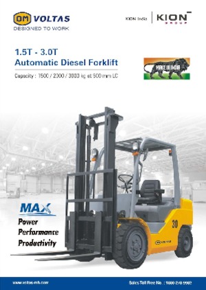 Ön forkliftler dizel OM DVX30 KAT