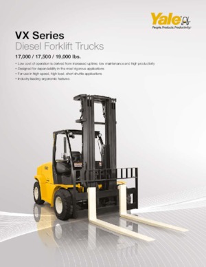Diesel Forklifts Yale GP190VX