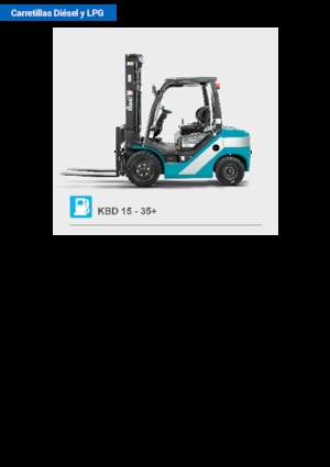 Diesel Forklifts Baoli KBD 15+