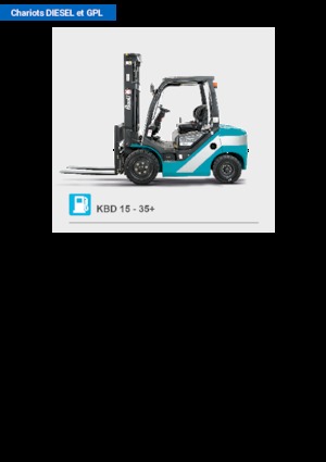 Diesel Forklifts Baoli KBD 30+ EU5