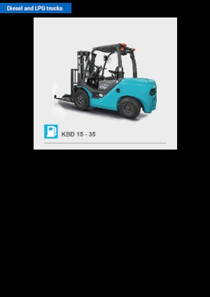 Diesel Forklifts Baoli KBD 15