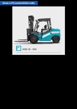 Diesel Forklifts Baoli KBD 50S
